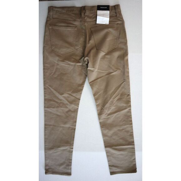 Banana Republic 488420-01 Men's Sz 31 x 32 Khaki Slim Fit Traveler Pants - Picture 2 of 11